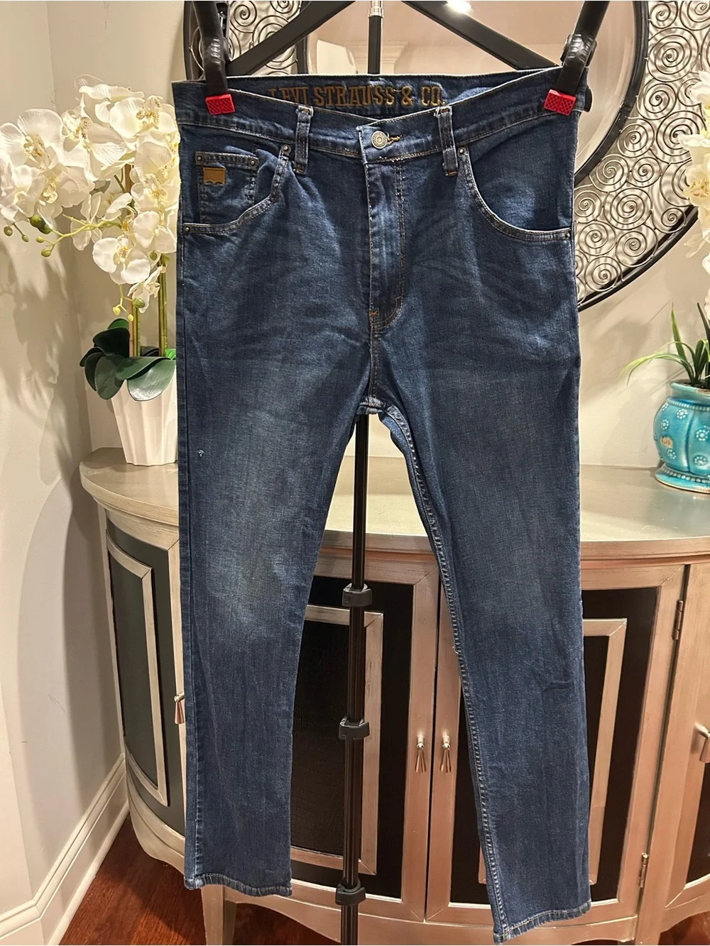 Levi's Men's Dark Blue Slim Straight Jeans